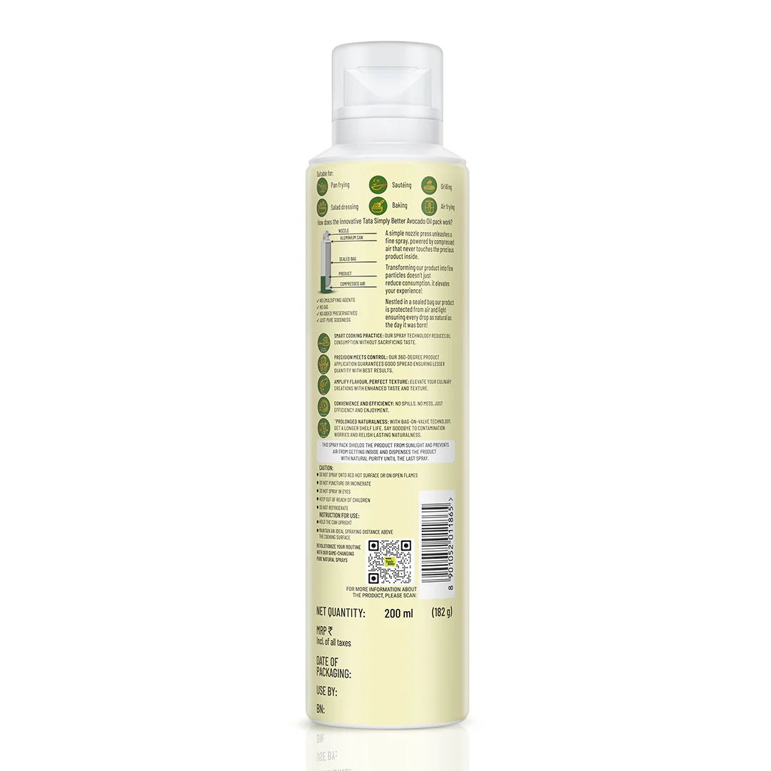 Tata Simply Better Extra Virgin Avocado Oil Spray - Image 11