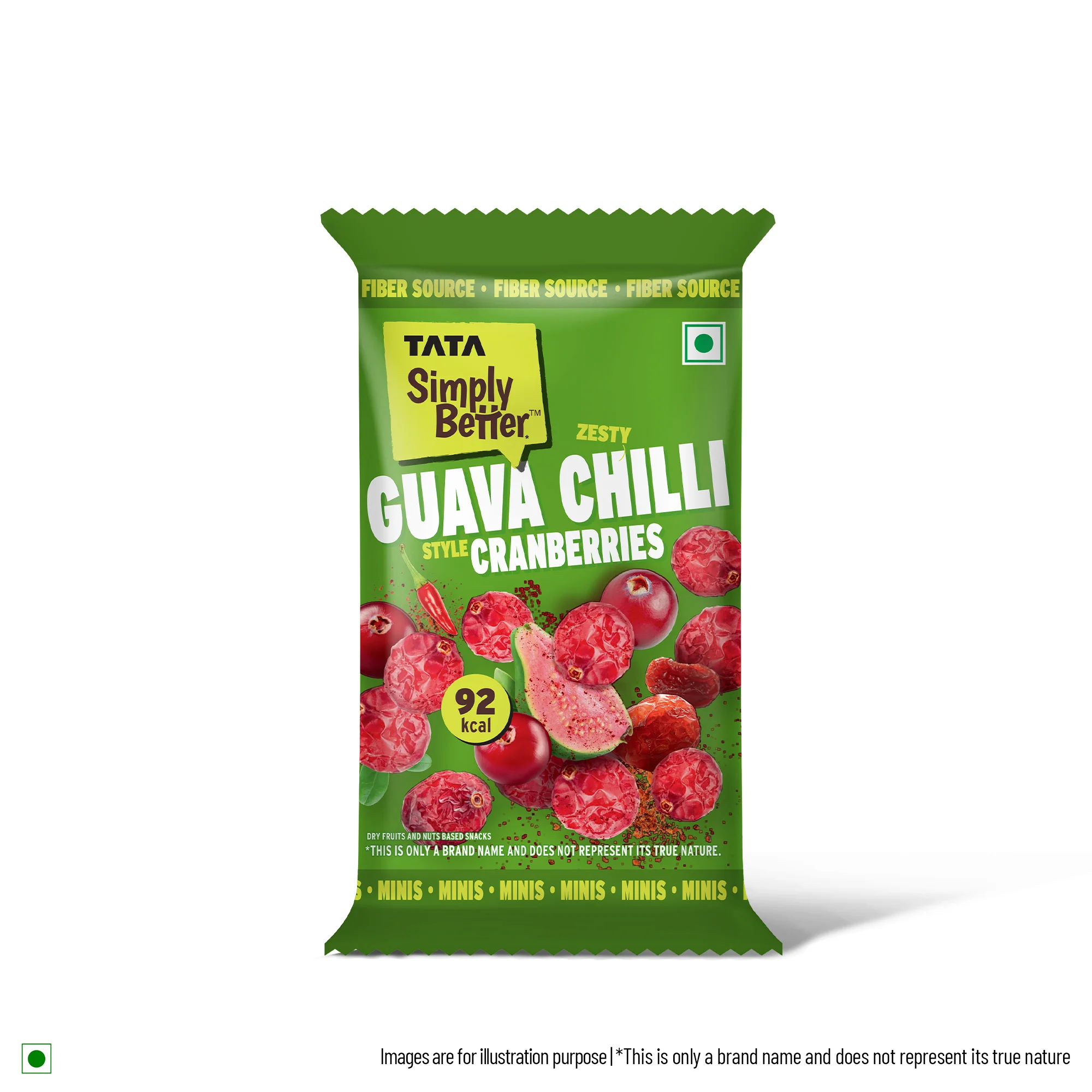 Tata Simply Better Chilli Guava Flavored Cranberry 25g x Pack of 6 - 150g - Image 3