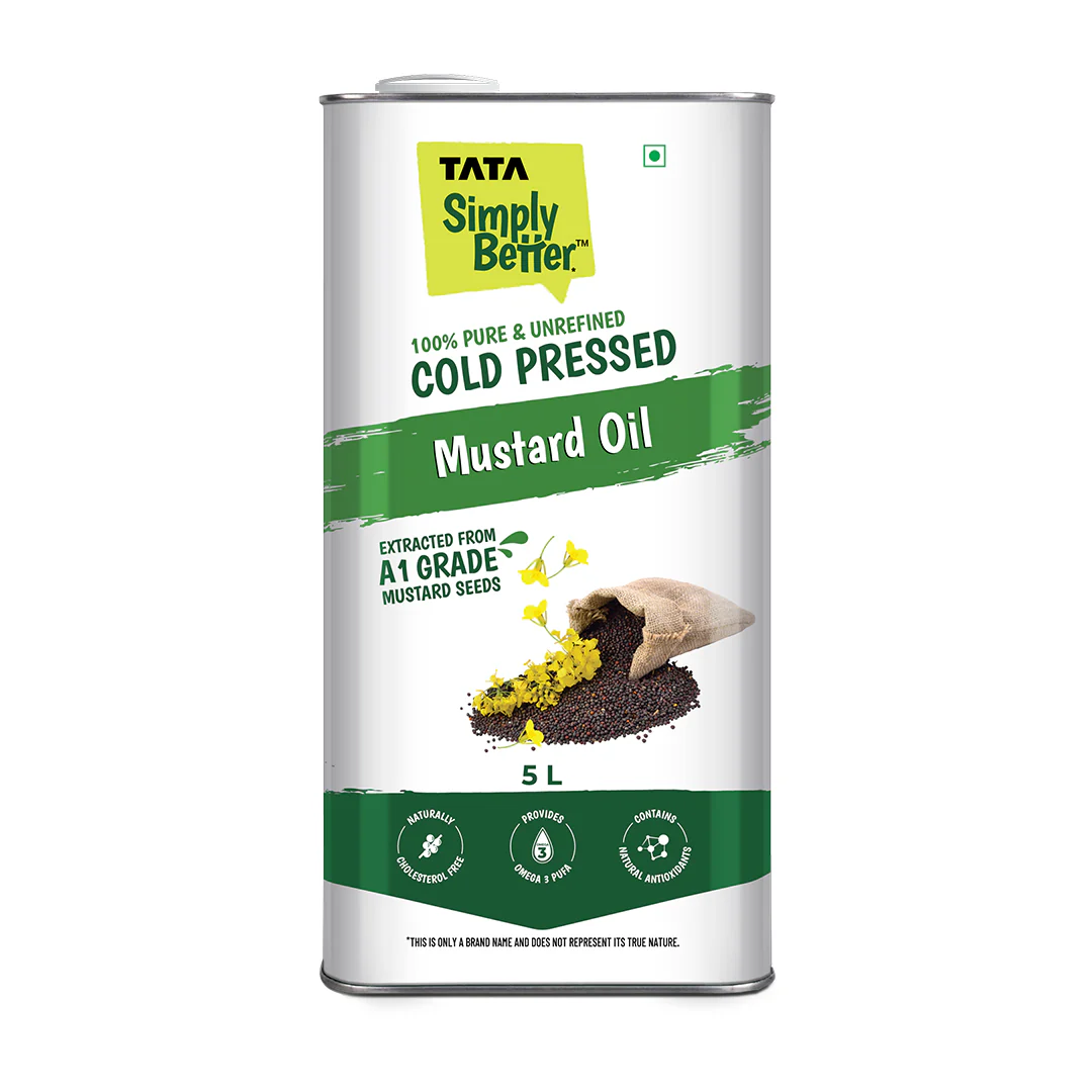 Tata Simply Better Mustard Oil 5L | 100% Pure, Unrefined & Cold-pressed | Hexane-Free - Image 3