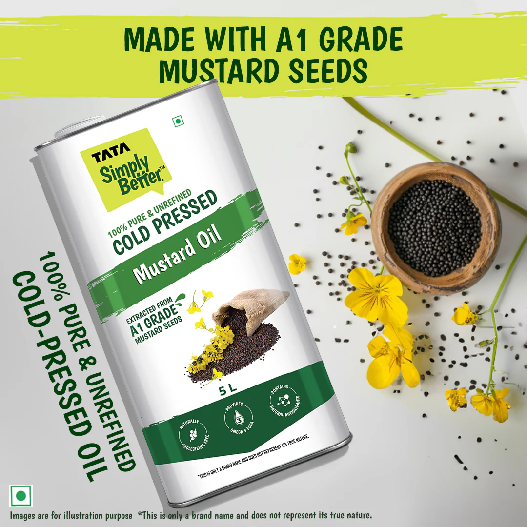 Tata Simply Better Mustard Oil 5L | 100% Pure, Unrefined & Cold-pressed | Hexane-Free - Image 6
