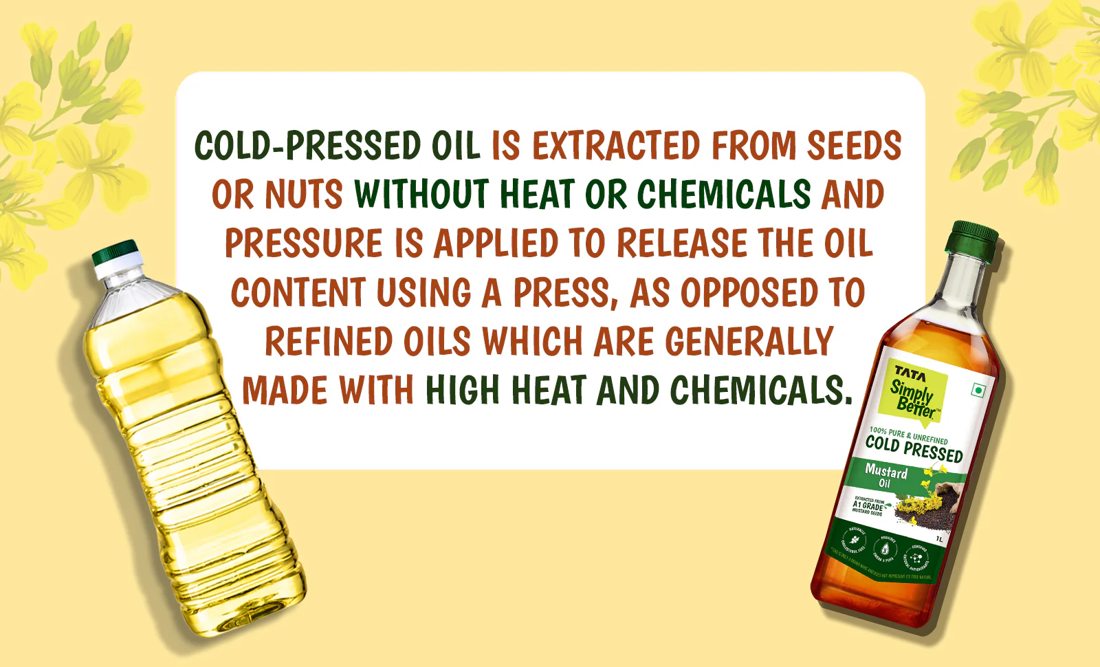 Tata Simply Better Mustard Oil 1L | 100% Pure, Unrefined & Cold-pressed | Hexane-Free - Image 11