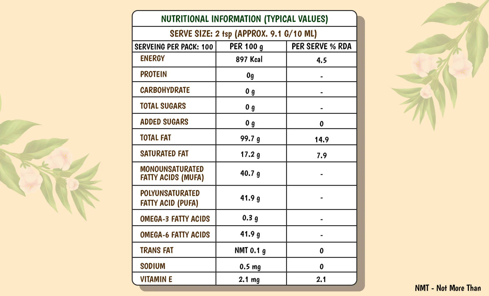 Tata Simply Better Sesame (Gingelly) Oil 1L | 100% Pure, Unrefined & Cold-pressed | Hexane-Free - Image 10