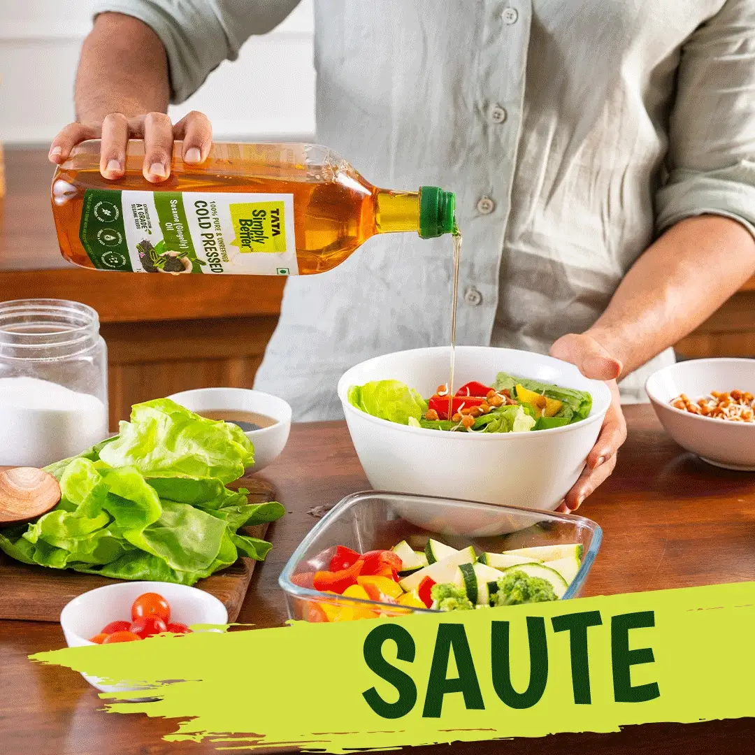 Tata Simply Better Sesame (Gingelly) Oil 1L | 100% Pure, Unrefined & Cold-pressed | Hexane-Free - Image 14