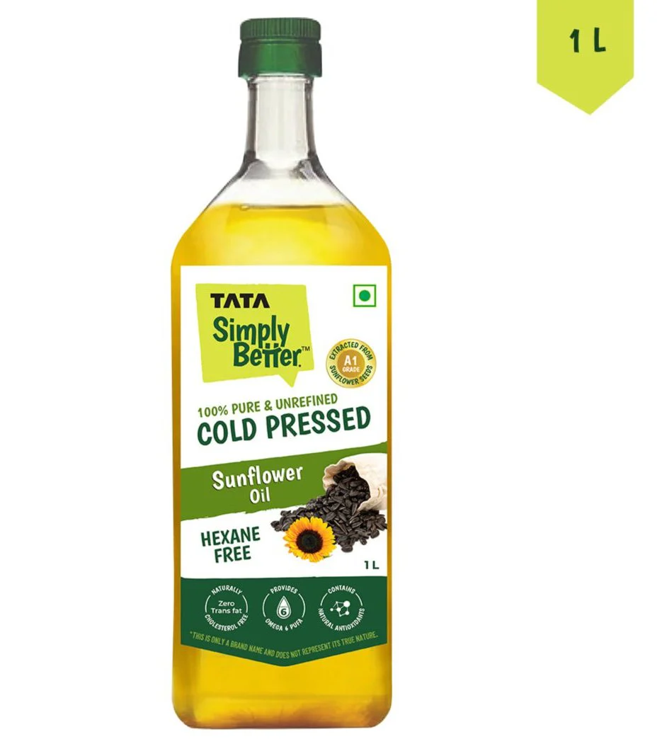 Tata Simply Better Sunflower Oil 1L | 100% Pure, Unrefined & Cold-pressed | Hexane-Free - Image 11