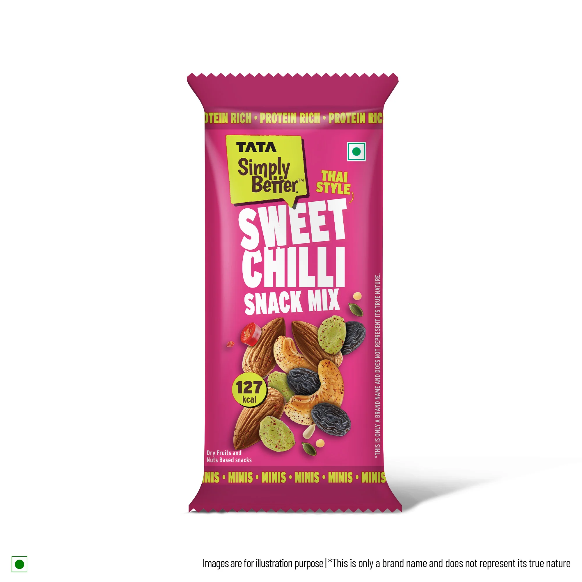 Tata Simply Better Sweet Chilli Trail Mix 25g x Pack of 6 - 150g - Image 3