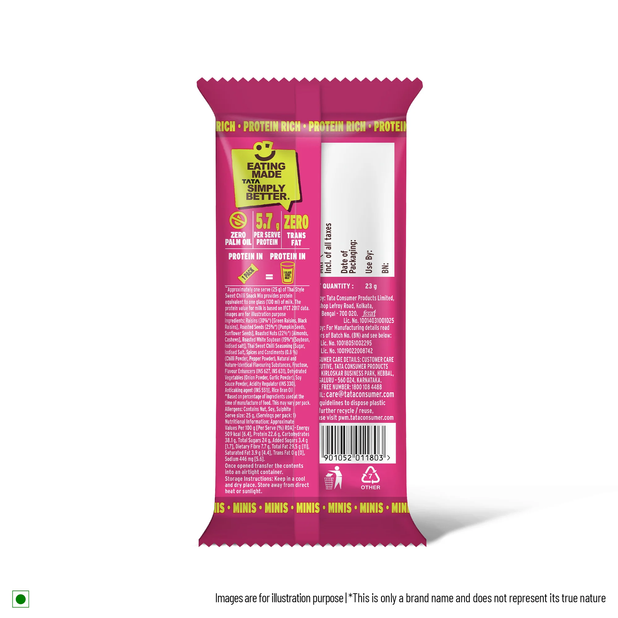 Tata Simply Better Sweet Chilli Trail Mix 25g x Pack of 6 - 150g - Image 4