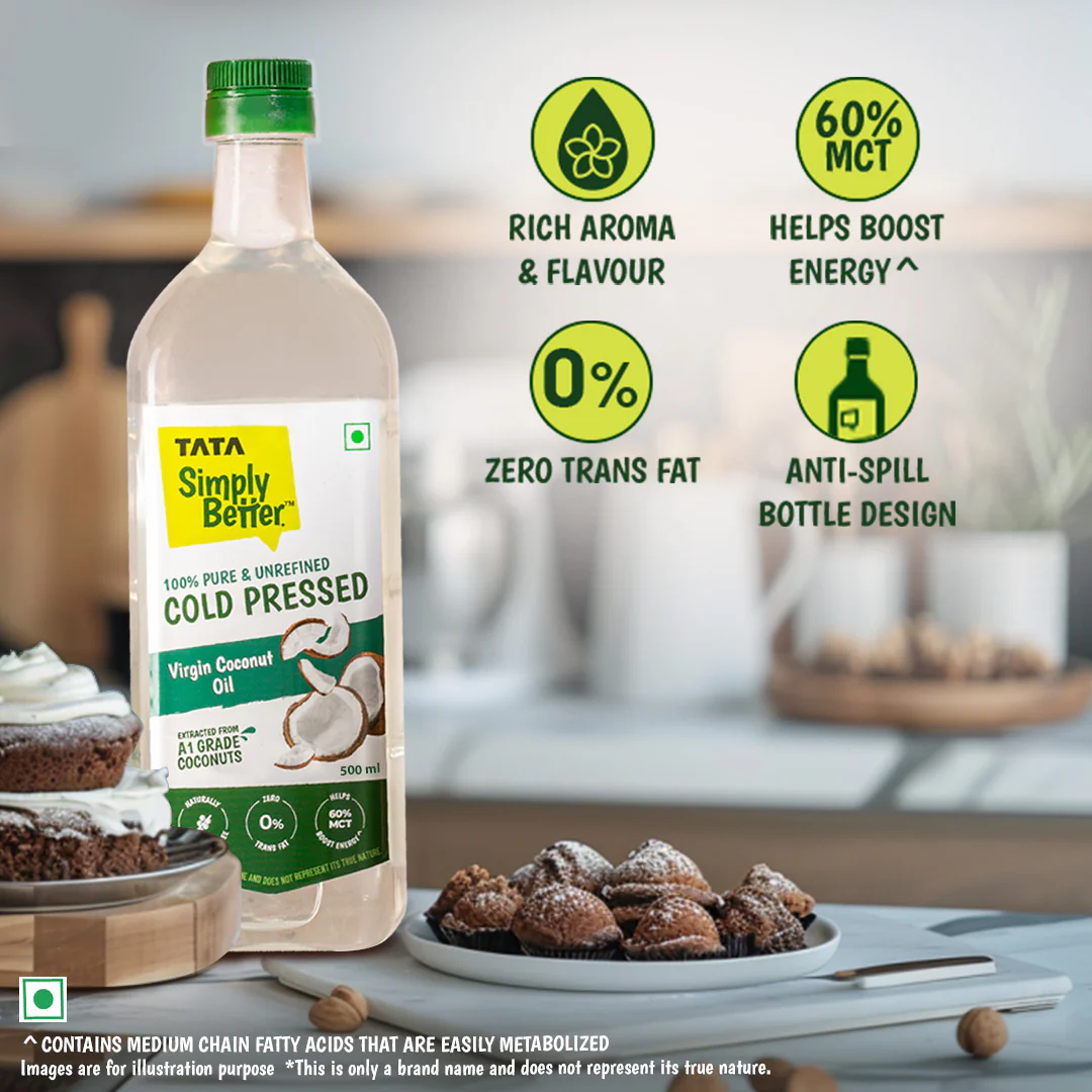 Tata Simply Better Virgin Coconut Oil 1L | 100% Pure, Unrefined & Cold-pressed | Hexane-Free - Image 16