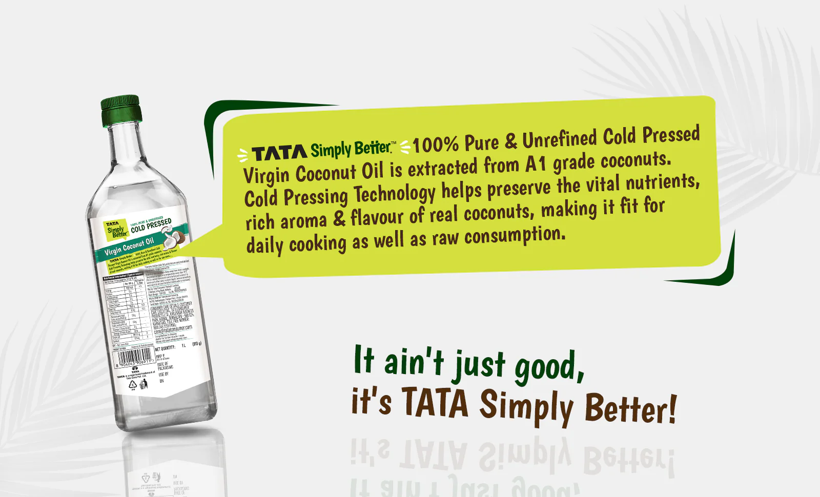 Tata Simply Better Virgin Coconut Oil 1L | 100% Pure, Unrefined & Cold-pressed | Hexane-Free - Image 7